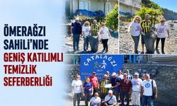 Ömerağzı Sahili'nde geniş katılımlı temizlik seferberliği