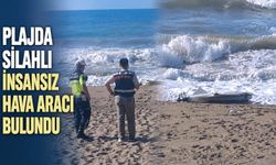 Plajda silahlı insansız hava aracı bulundu
