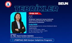 BEUN akademisyeninin TÜBİTAK 3501 Kariyer Projesine destek