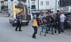 Üç tekerlekli motosikletten düşen kadın yaralandı