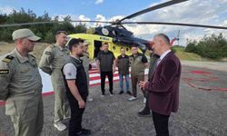 Yangın söndürme helikopteri göreve başladı