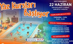 Yaz kursları için kayıtlar başladı