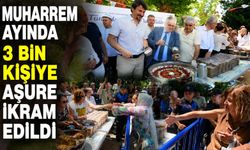 Muharrem ayında 3 bin kişiye aşure ikram edildi