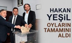 Hakan Yeşil oyların tamamını aldı