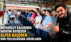 Motosiklet kazasında hayatını kaybeden Alper Başören son yolculuğuna uğurlandı