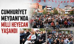 Cumhuriyet Meydanı'nda milli heyecan yaşandı