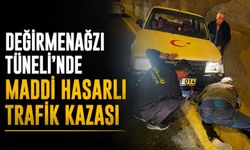Değirmenağzı Tüneli'nde maddi hasarlı trafik kazası