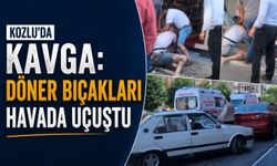 Kozlu'da kavga: Döner bıçakları havada uçuştu