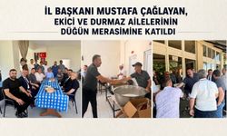 İl Başkanı Mustafa Çağlayan, Ekici ve Durmaz ailelerinin düğün merasimine katıldı
