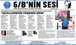 Ortaokul öğrencileri gazete çıkardı: 6/B’nin Sesi