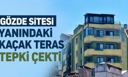 Gözde Sitesi yanındaki kaçak teras tepki çekti