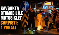 Kavşakta otomobil ile motosiklet çarpıştı: 1 yaralı