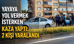 Yayaya yol vermek isterken kaza yaptı: 2 kişi yaralandı