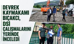Devrek Kaymakamı Onur Alp Bıçakcı, DSİ çalışmalarını yerinde inceledi
