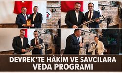 Devrek’te hakim ve savcılara veda programı
