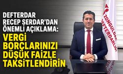 Defterdar Recep Serdar'dan önemli açıklama: Vergi borçlarınızı düşük faizle taksitlendirin