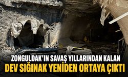 Zonguldak'ın savaş yıllarından kalan dev sığınak yeniden ortaya çıktı