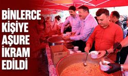 Binlerce kişiye aşure ikram edildi