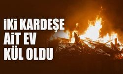 İki kardeşe ait ev kül oldu