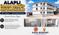 İmam Hatip Ortaokulu inşaatında çalışmalar sürüyor