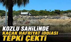 Kozlu sahilinde kaçak hafriyat iddiası tepki çekti