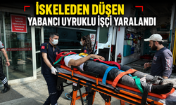 İskeleden düşen yabancı uyruklu işçi yaralandı