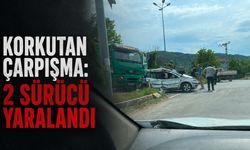 Korkutan çarpışma: 2 sürücü yaralandı