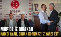 MHP'de iz bırakan Hamdi Ayan, Orhan Korkmaz'ı ziyaret etti
