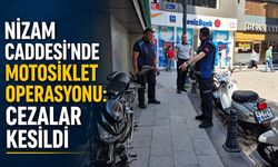 Nizam Caddesi'nde motosiklet operasyonu: Cezalar kesildi