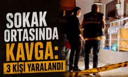 Sokak ortasında kavga: 3 kişi yaralandı