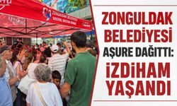 Zonguldak Belediyesi aşure dağıttı: İzdiham yaşandı