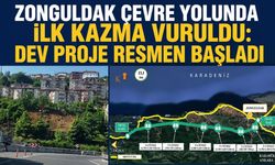 Zonguldak çevre yolunda ilk kazma vuruldu: Dev proje resmen başladı