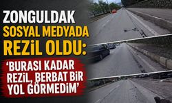 Zonguldak sosyal medyada rezil oldu: 'Burası kadar rezil, berbat bir yol görmedim'