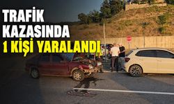 Trafik kazasında 1 kişi yaralandı