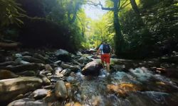 3 saatlik nefes kesen rota dron ile görüntülendi