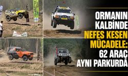 Ormanın kalbinde nefes kesen mücadele: 62 araç aynı parkurda