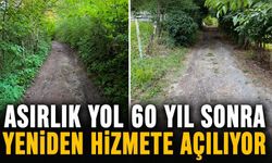 Asırlık yol 60 yıl sonra yeniden hizmete açılıyor