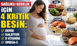 Sağlıklı gebelik için 4 kritik besin: Demir, kalsiyum, D vitamini ve omega-3