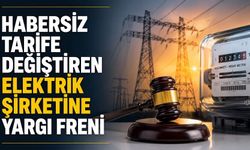 Habersiz tarife değiştiren elektrik şirketine yargı freni