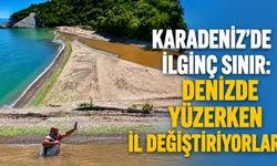 Karadeniz’de ilginç sınır: Denizde yüzerken il değiştiriyorlar