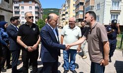 Selden etkilenen ilçede hasar tespit ve temizlik çalışmaları sürüyor