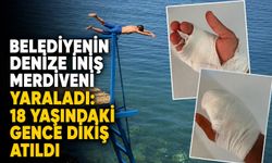 Belediyenin denize iniş merdiveni yaraladı: 18 yaşındaki gence dikiş atıldı