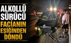 Alkollü sürücü ölümden döndü