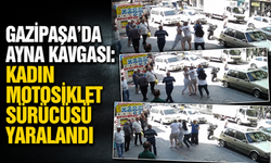 Gazipaşa’da ayna kavgası: Kadın motosiklet sürücüsü yaralandı