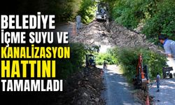 Belediye içme suyu ve kanalizasyon hattını tamamladı