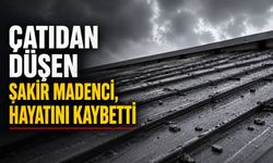 Çatıdan düşen Şakir Madenci, hayatını kaybetti