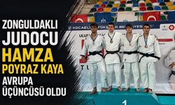 Zonguldaklı Judocu Hamza Poyraz Kaya Avrupa üçüncüsü oldu