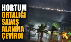 Hortum ortalığı savaş alanına çevirdi