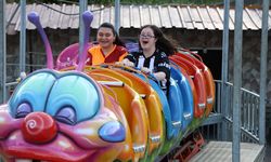 Biricik evlatların lunapark hayali gerçeğe dönüştü