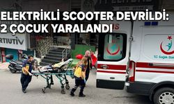 Elektrikli scooter devrildi: 2 çocuk yaralandı